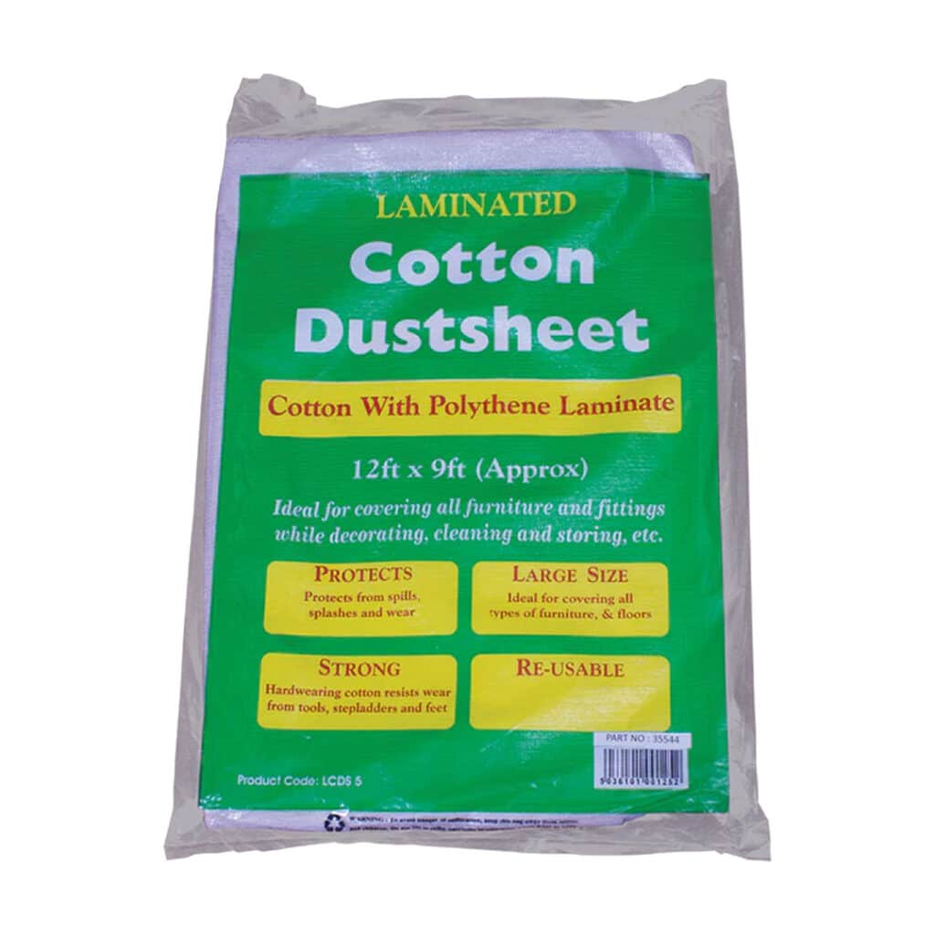 Bond It Laminated Cotton Dust Sheet 12 x 9ft