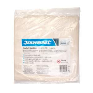 Silverline Dust Sheet – Polythene-Backed Cotton Twill