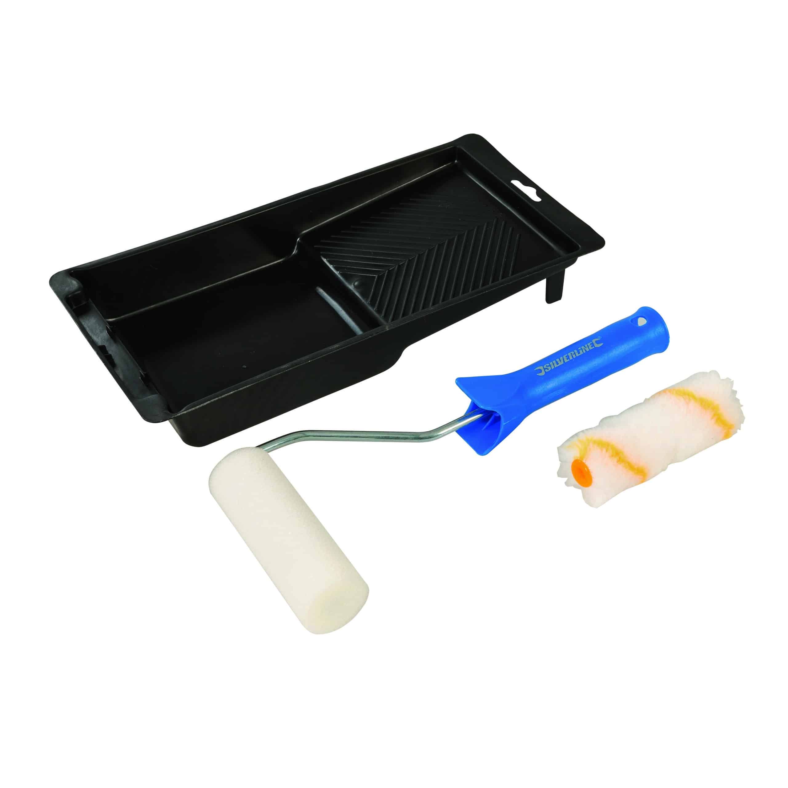 Silverline Mini Roller & Tray Set